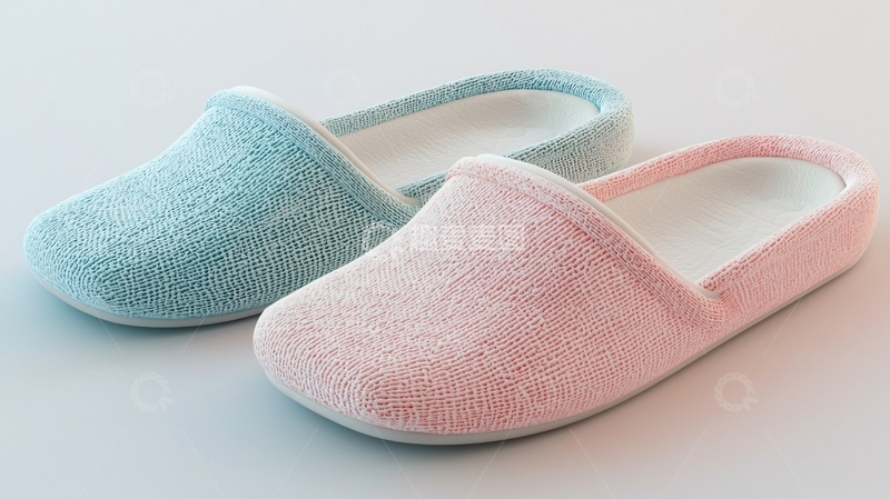 高清大图下载【趣麦麦图】家居棉拖鞋