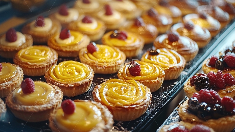 高清大图下载【趣麦麦图】美味糕点店橱窗展示