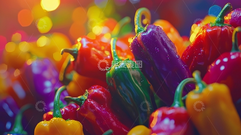 高清大图下载【趣麦麦图】彩色甜椒堆积