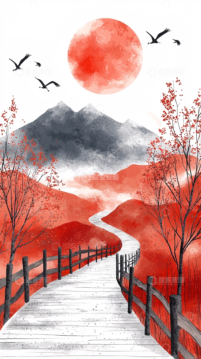 高清大图下载【趣麦麦图】水墨画