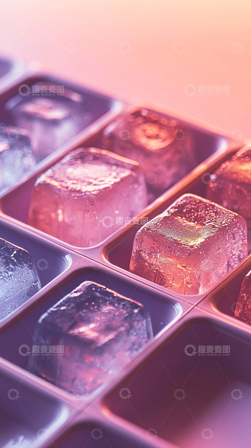 高清大图下载【趣麦麦图】彩色冰块6