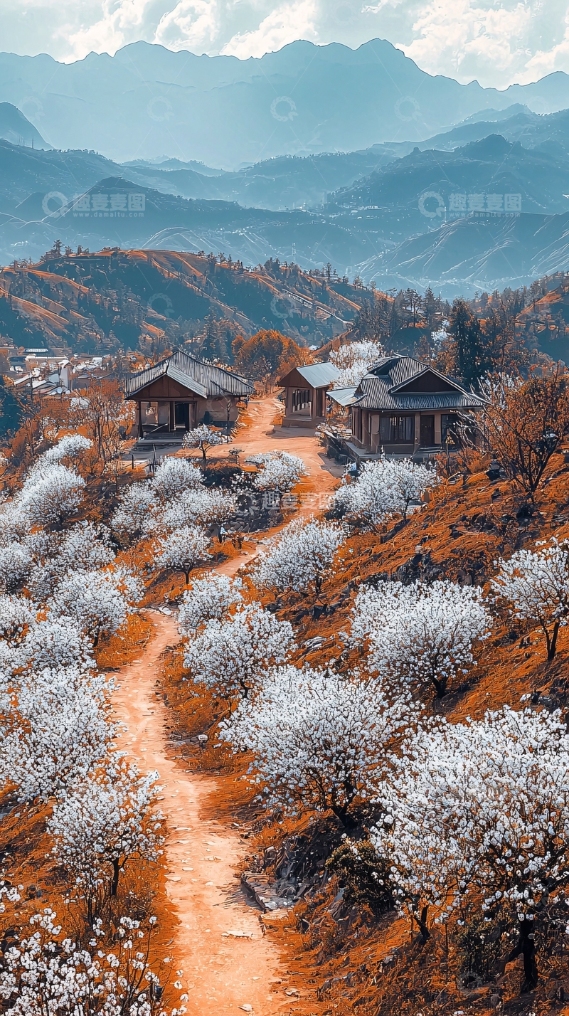 高清大图下载【趣麦麦图】宁静山村