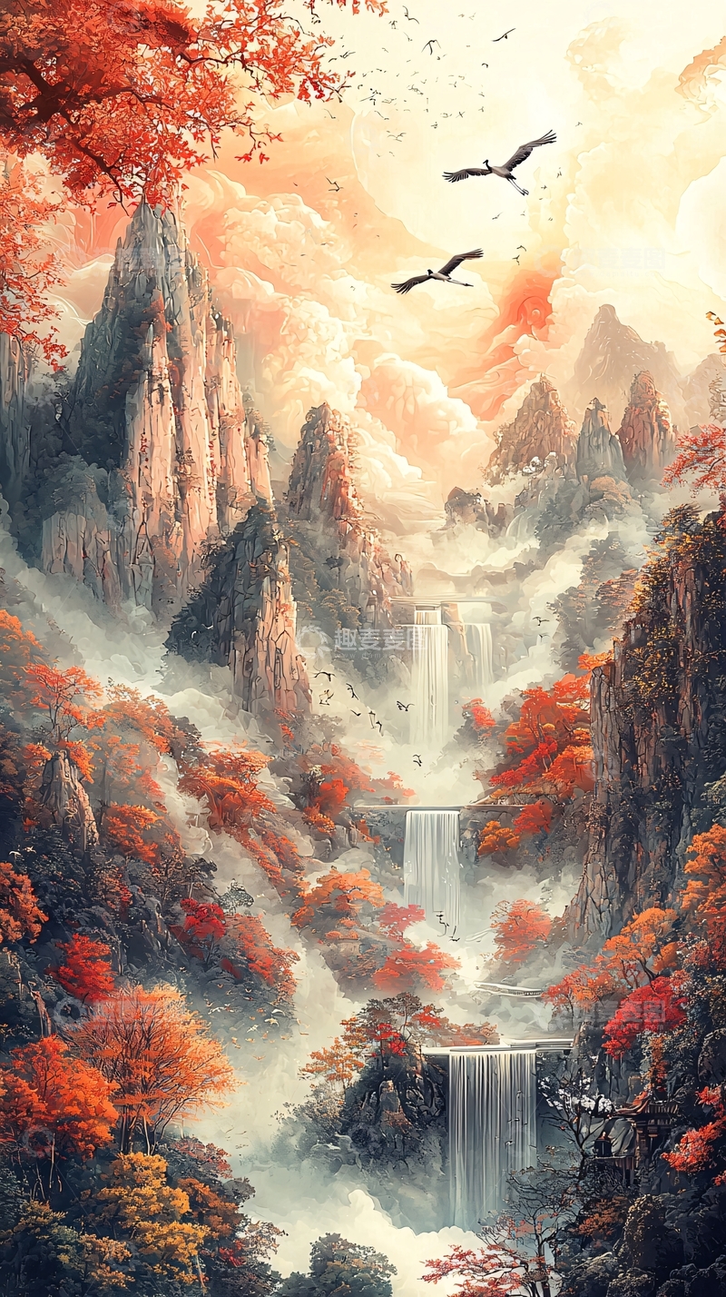 高清大图下载【趣麦麦图】秋日山水