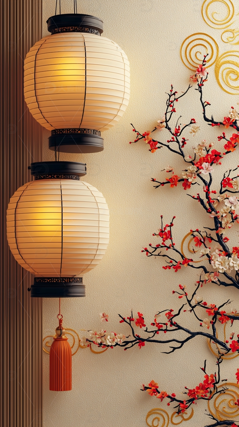 高清大图下载【趣麦麦图】日式灯笼