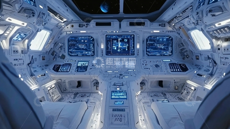 高清大图下载【趣麦麦图】太空舱驾驶舱