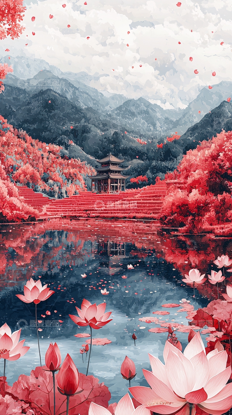 高清大图下载【趣麦麦图】宁静湖面