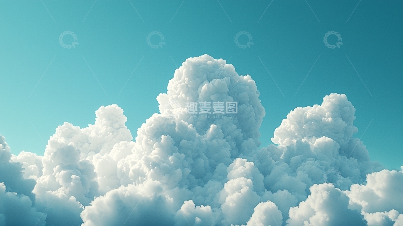 高清大图下载【趣麦麦图】棉花糖般的云朵