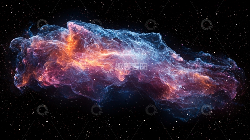高清大图下载【趣麦麦图】星云宇宙中的彩色云朵