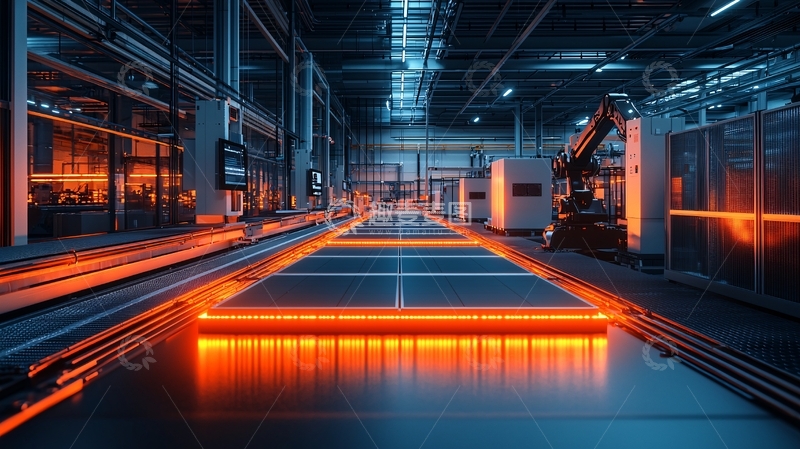 高清大图下载【趣麦麦图】智能工厂车间