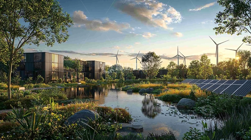 高清大图下载【趣麦麦图】绿色生态可持续未来城市景观