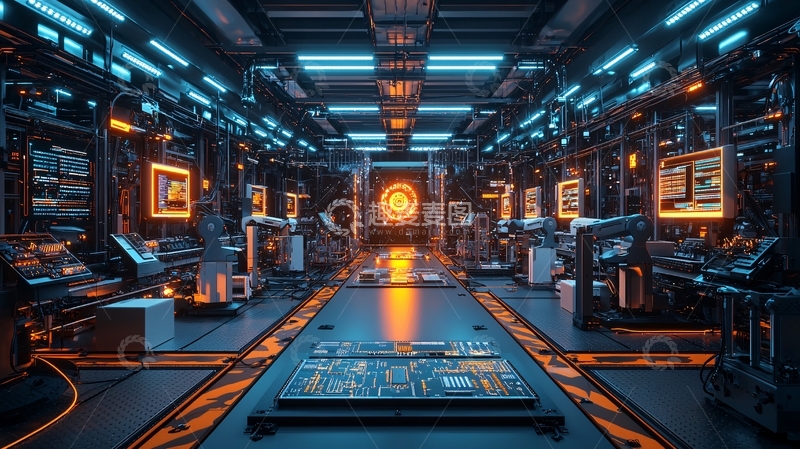 高清大图下载【趣麦麦图】未来科技感控制室