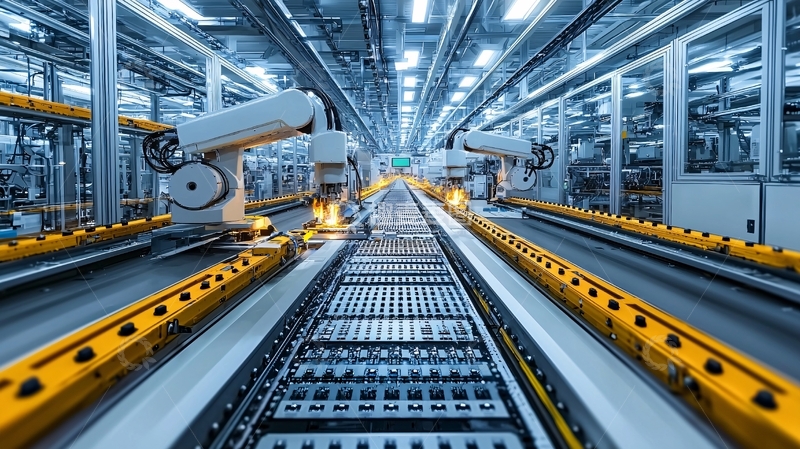 高清大图下载【趣麦麦图】自动化生产线场景