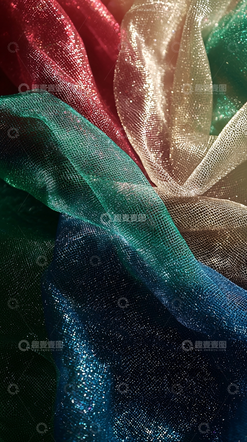 高清大图下载【趣麦麦图】彩色透明轻薄面料