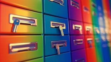 彩虹色抽屉钥匙