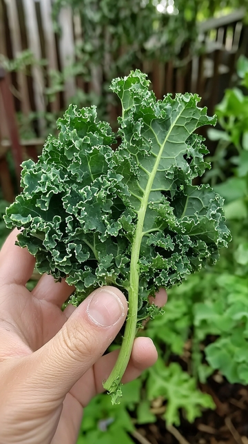 新鲜采摘羽衣甘蓝