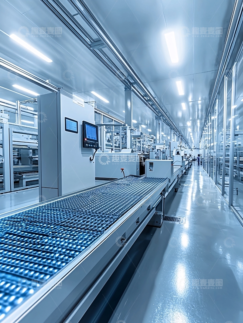 高清大图下载【趣麦麦图】现代化工厂流水线