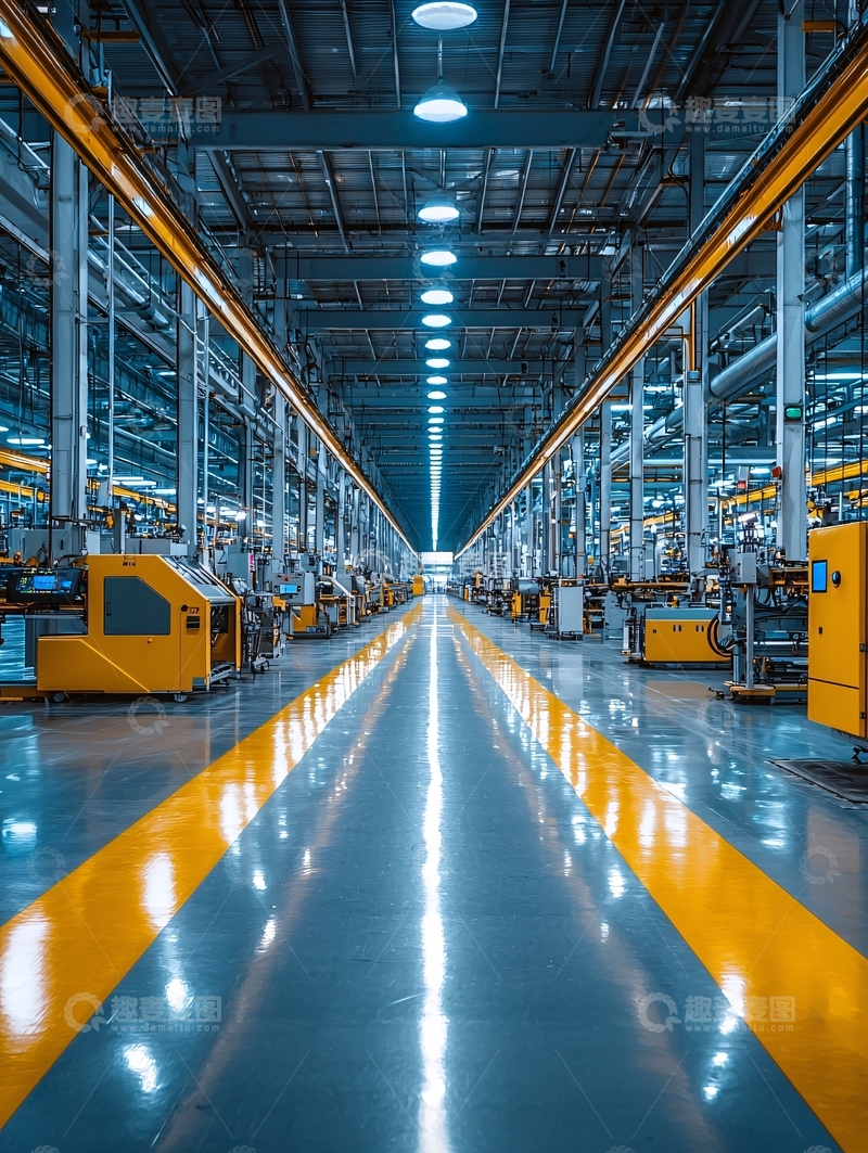高清大图下载【趣麦麦图】工业车间内部场景1