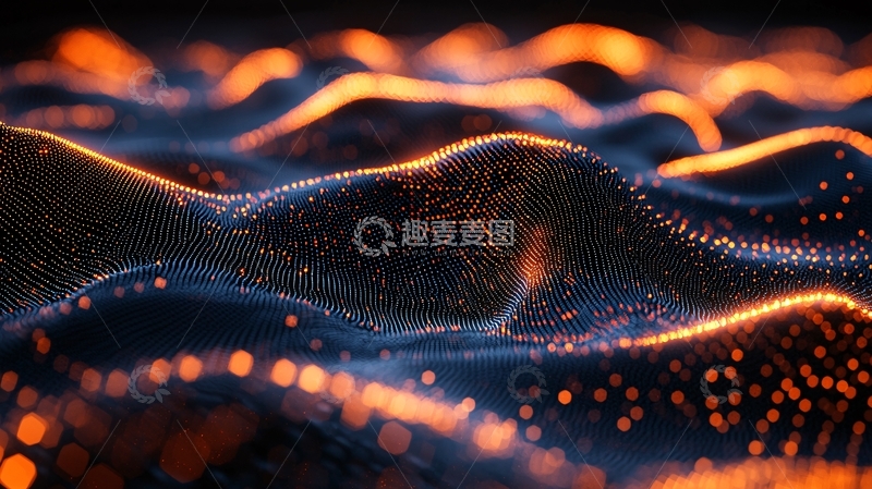 高清大图下载【趣麦麦图】抽象光线波浪