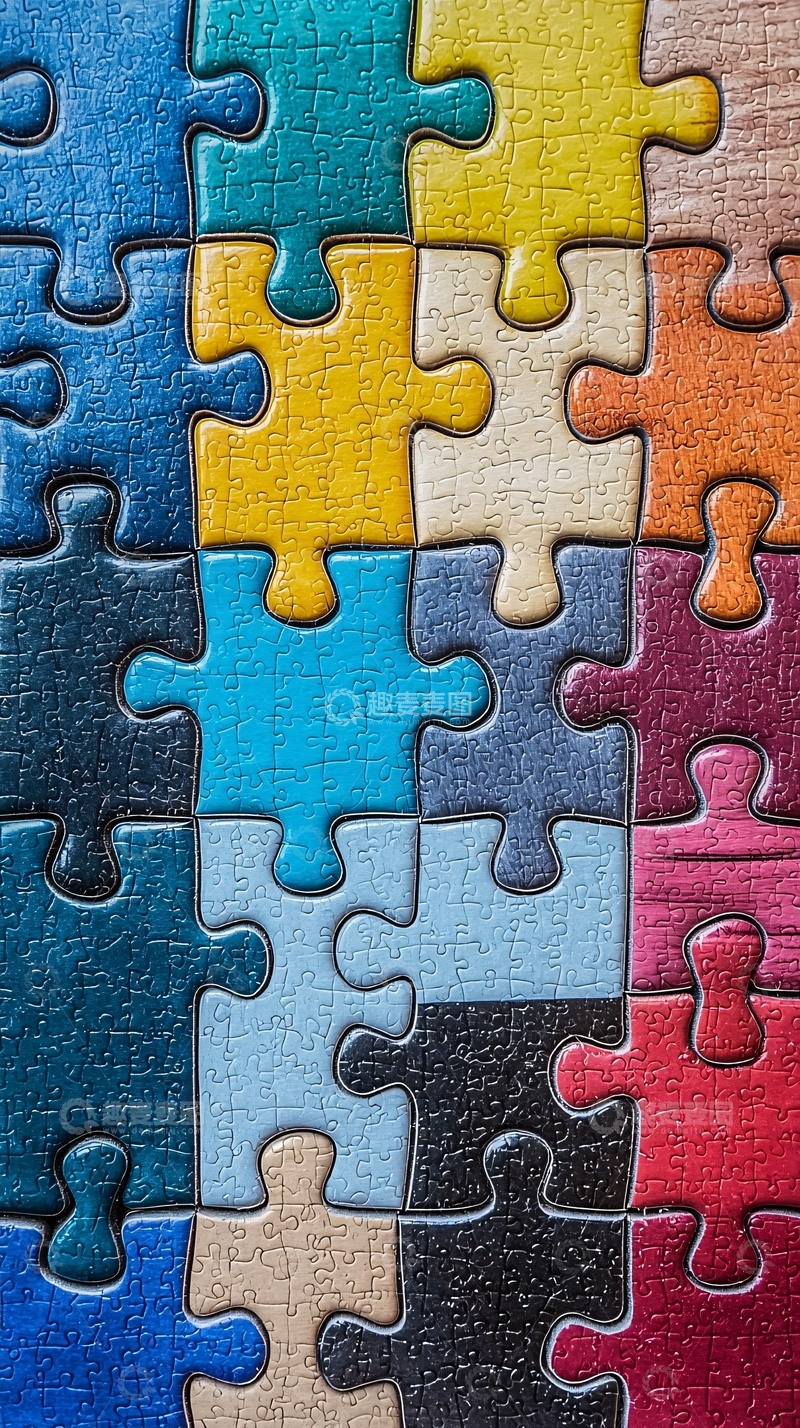 高清大图下载【趣麦麦图】彩色拼图