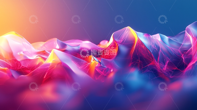 高清大图下载【趣麦麦图】抽象山峰