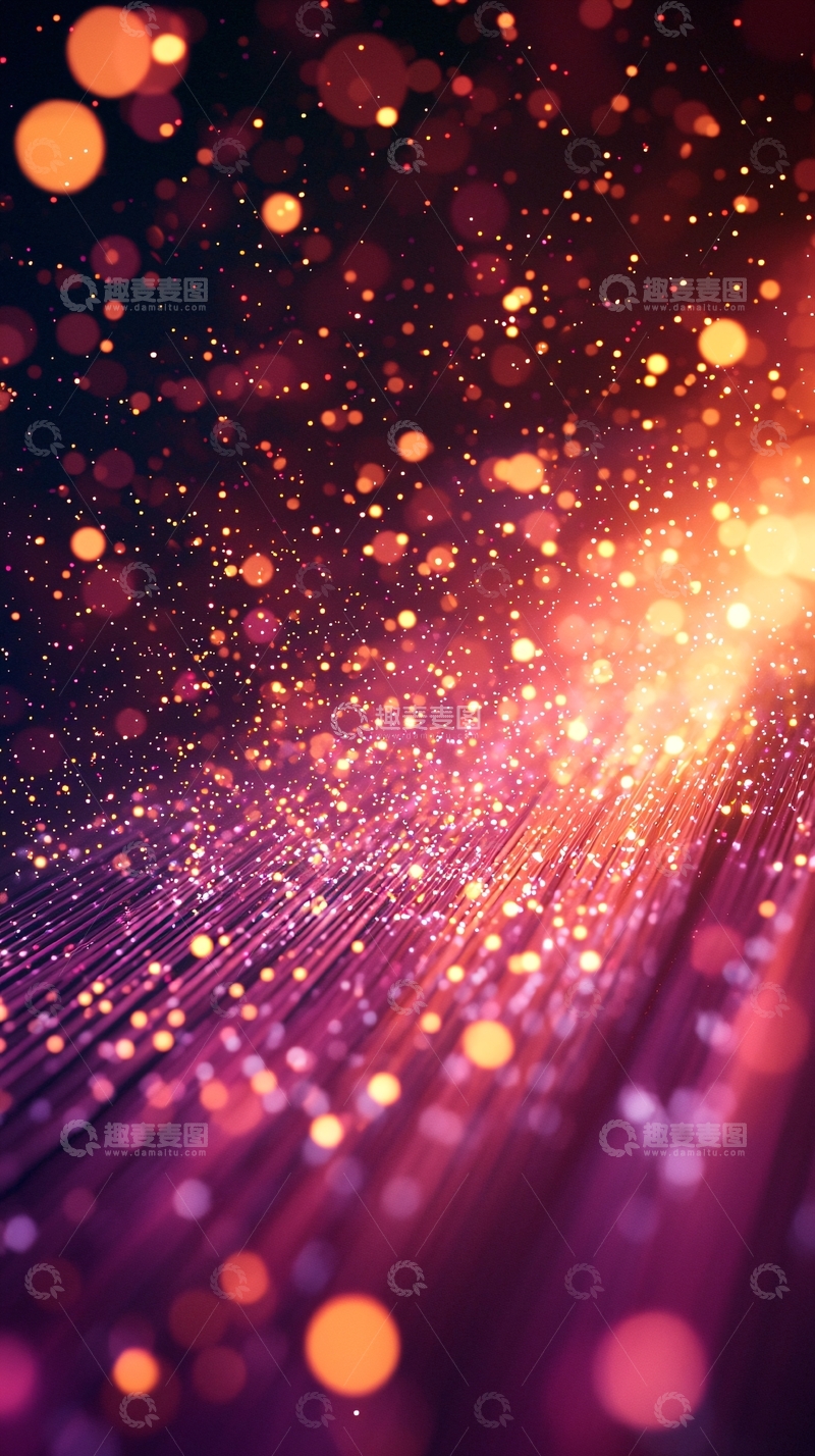 高清大图下载【趣麦麦图】光线与颗粒的梦幻场景