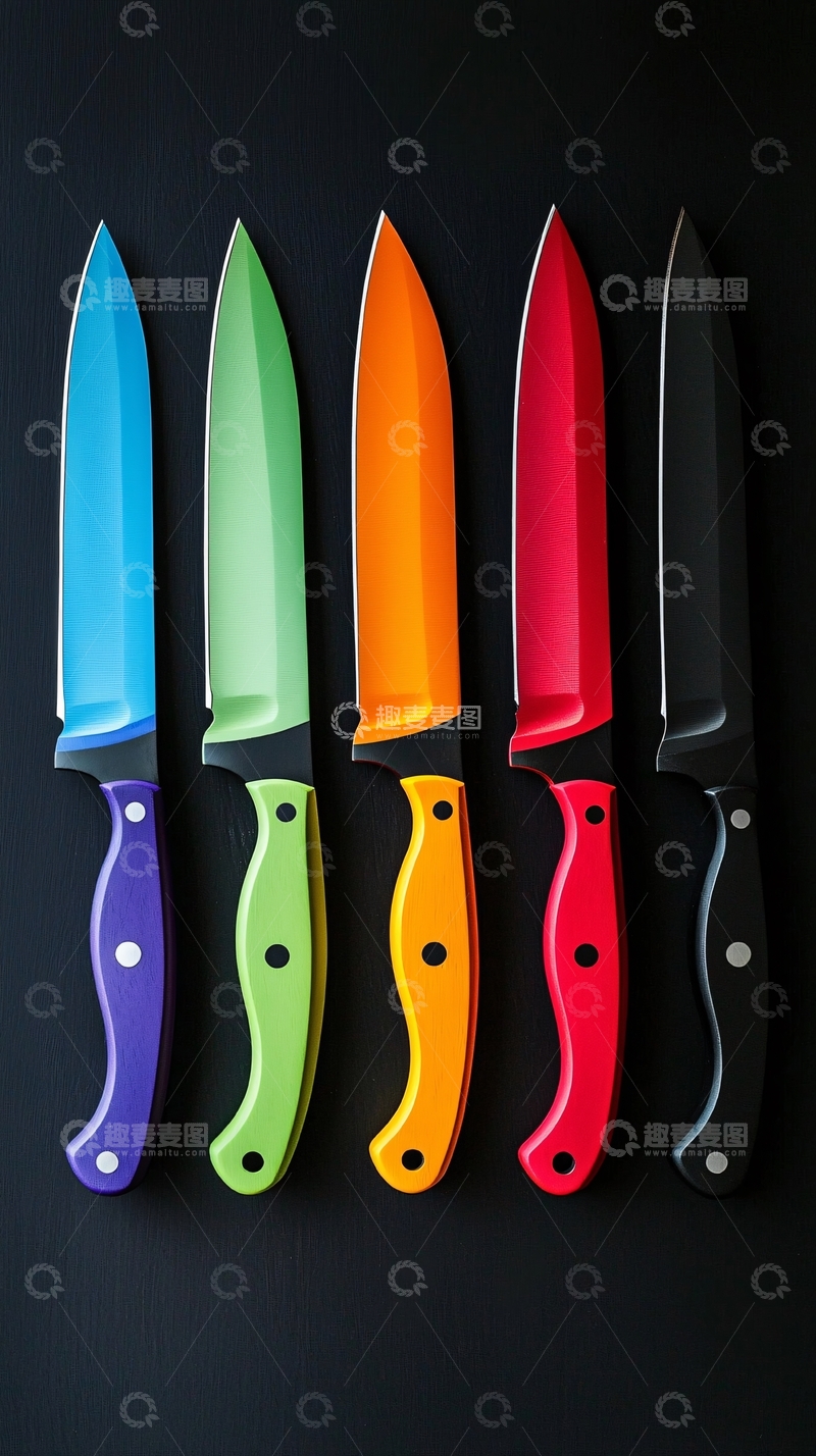 高清大图下载【趣麦麦图】彩色厨刀