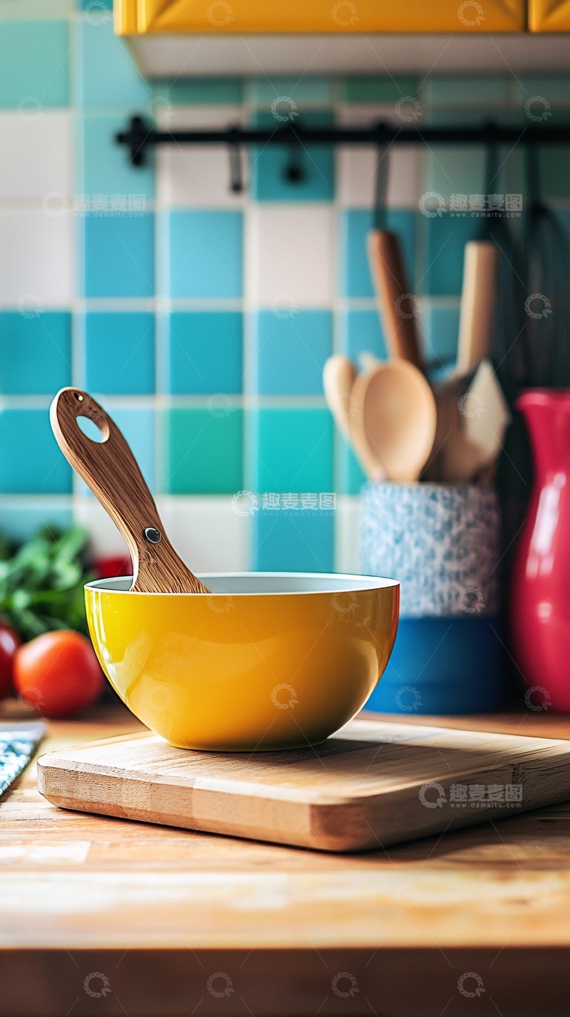 高清大图下载【趣麦麦图】黄色碗