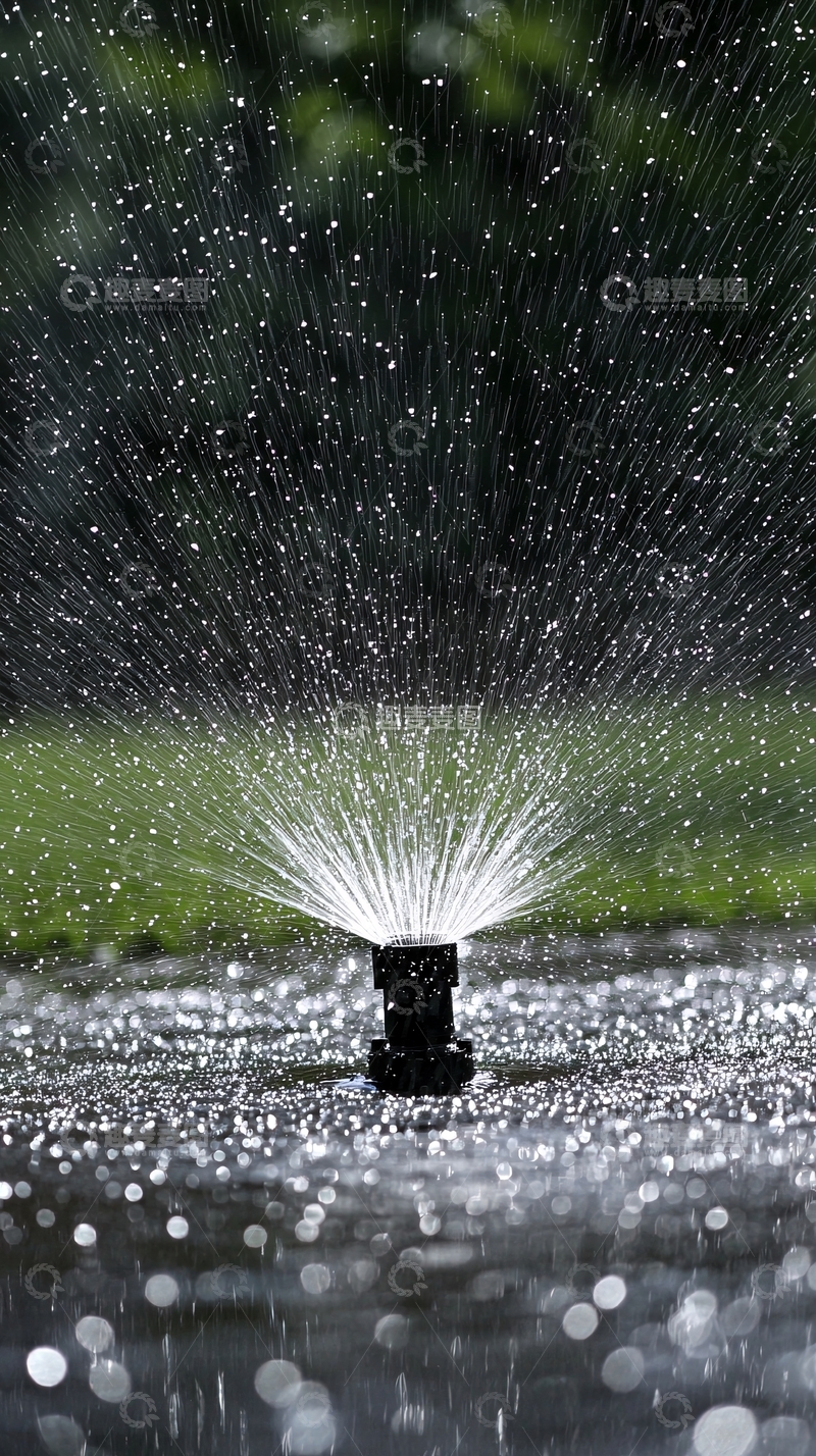 高清大图下载【趣麦麦图】草坪自动喷灌系统