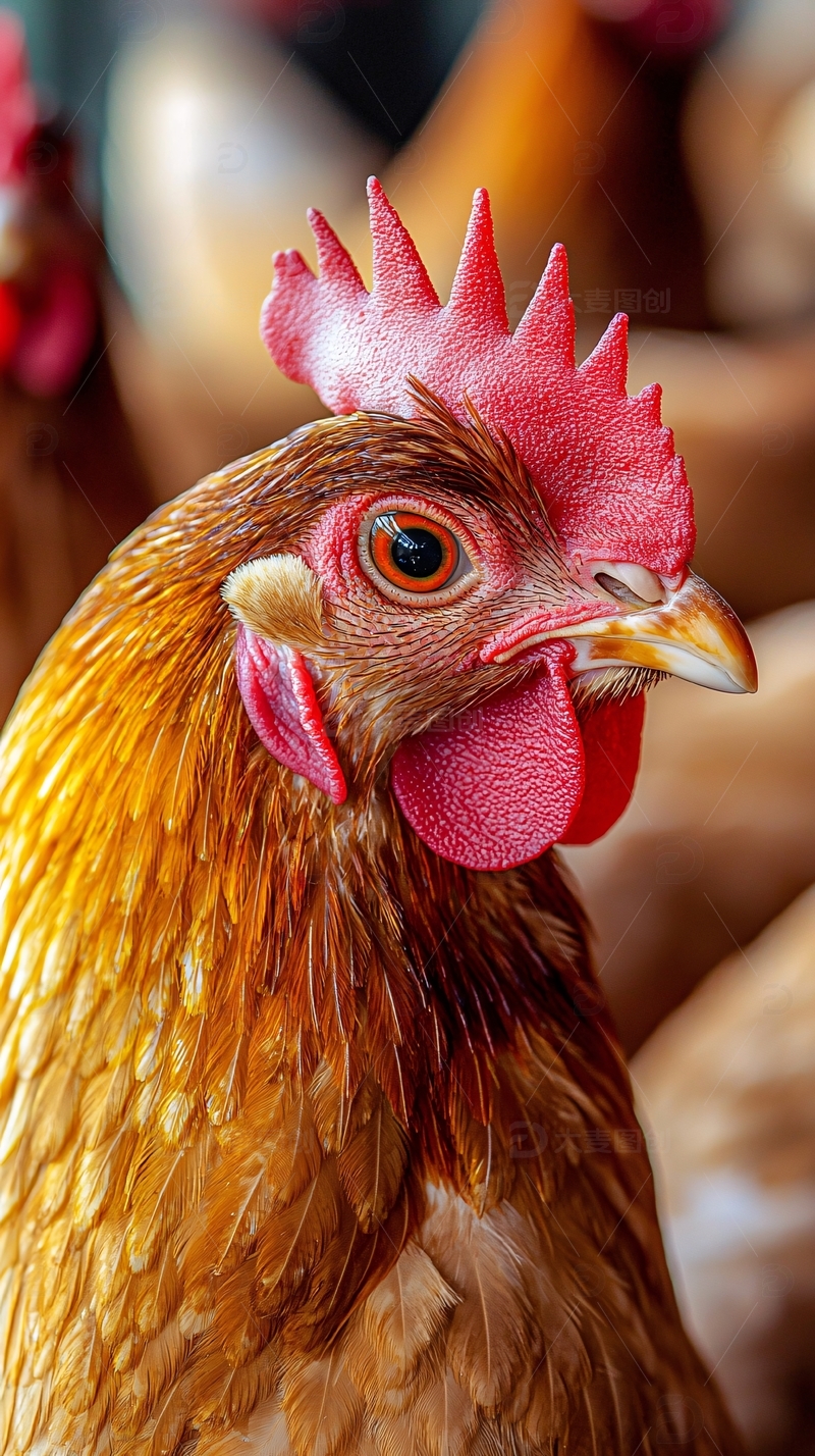 高清大图下载【趣麦麦图】母鸡特写