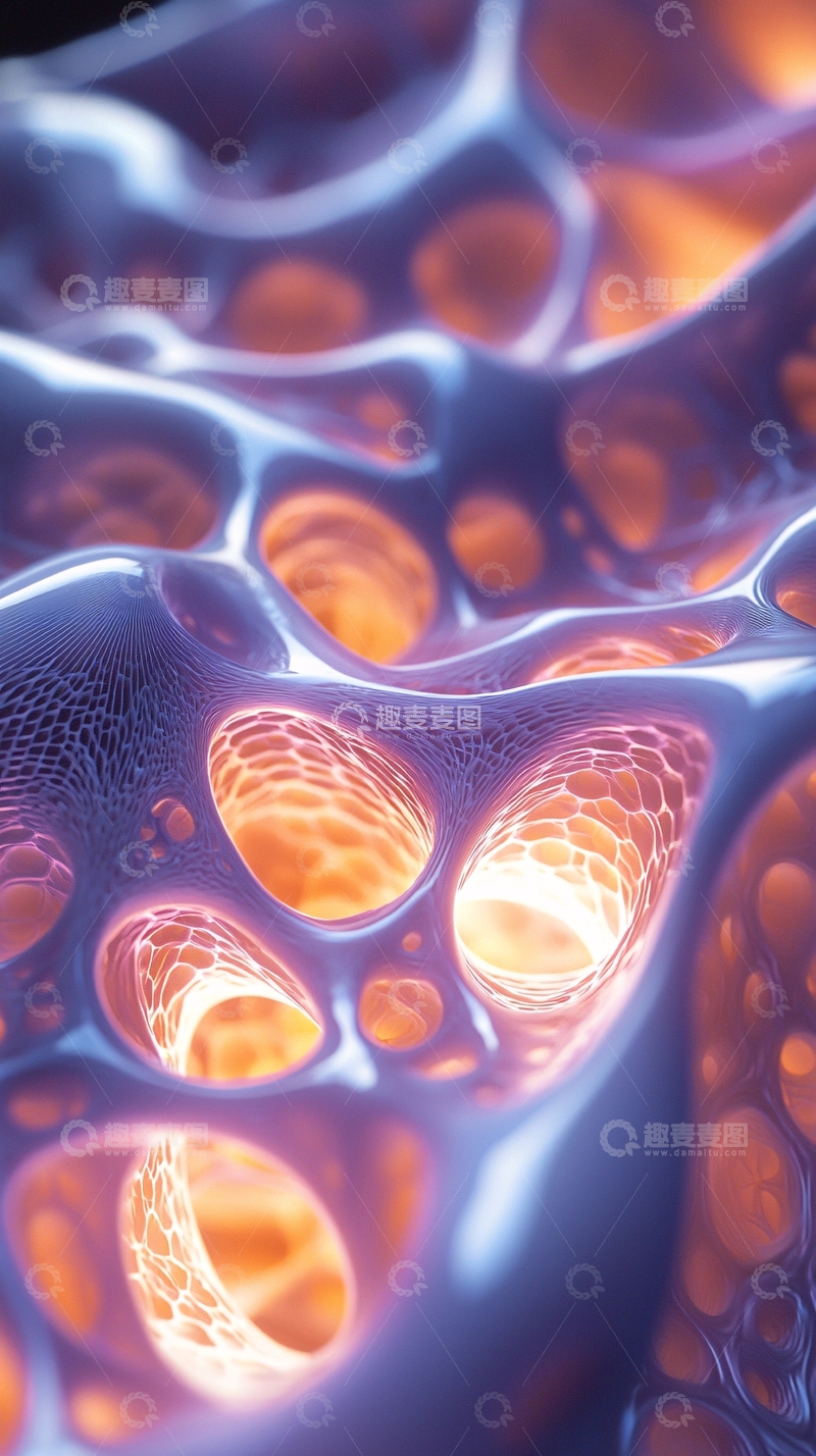 高清大图下载【趣麦麦图】抽象细胞结构