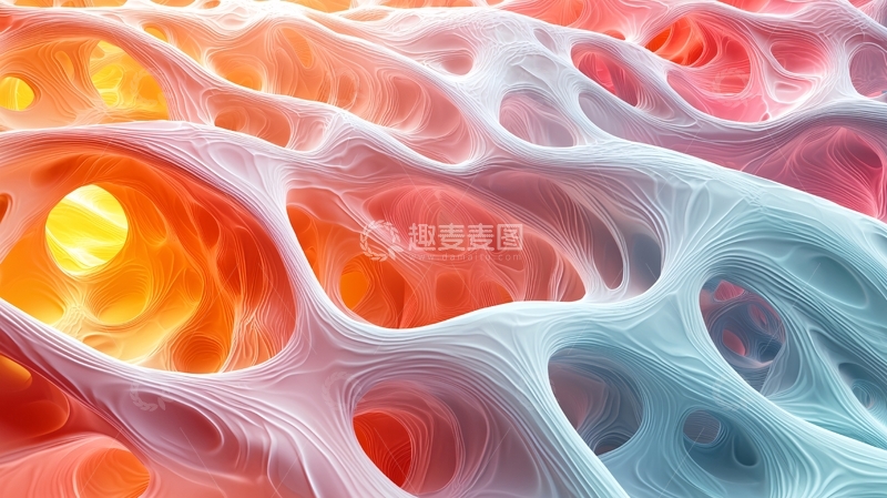 高清大图下载【趣麦麦图】抽象细胞结构