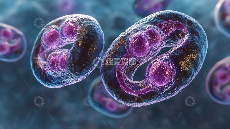 高清大图下载【趣麦麦图】寄生虫卵的显微视图