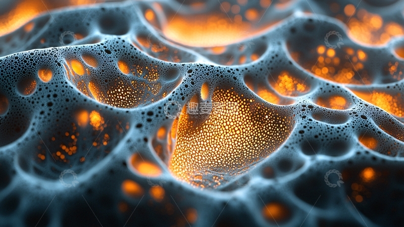 高清大图下载【趣麦麦图】熔岩泡沫质感抽象背景