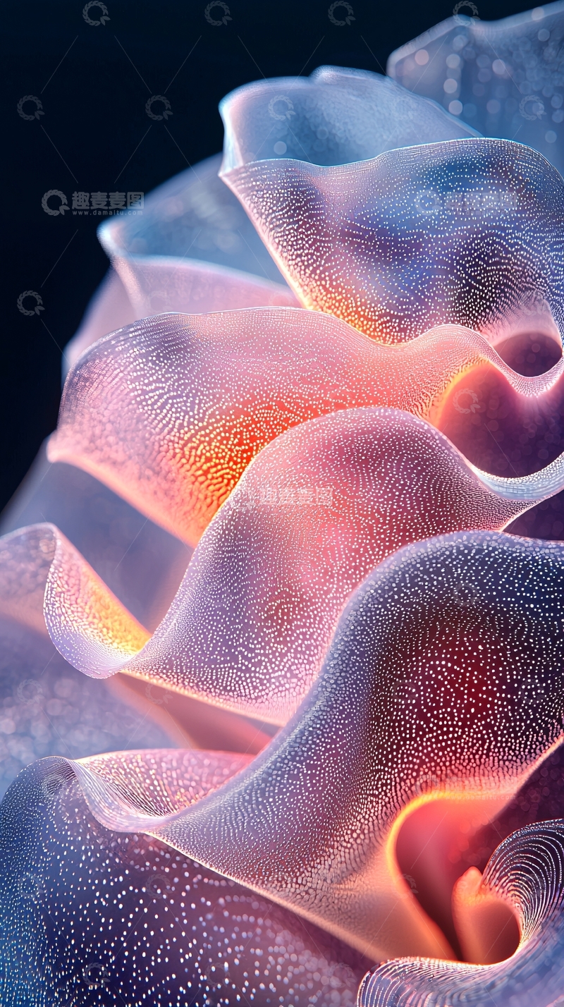 高清大图下载【趣麦麦图】半透明花瓣