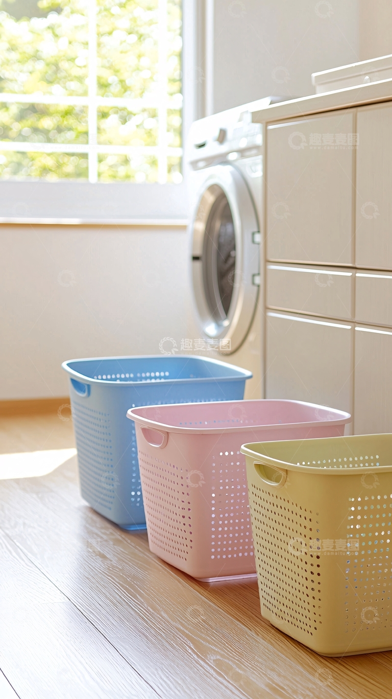 高清大图下载【趣麦麦图】洗衣篮