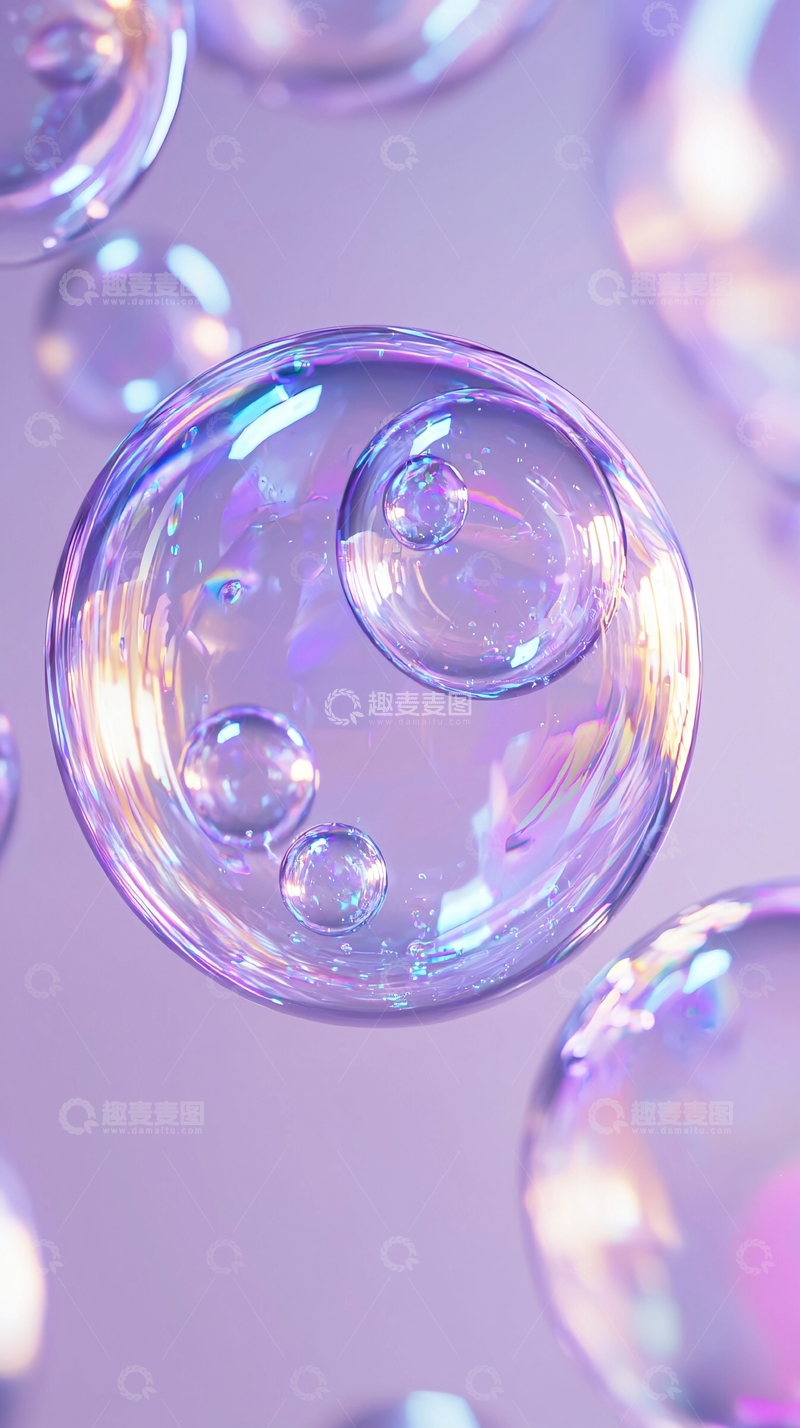 高清大图下载【趣麦麦图】梦幻泡泡