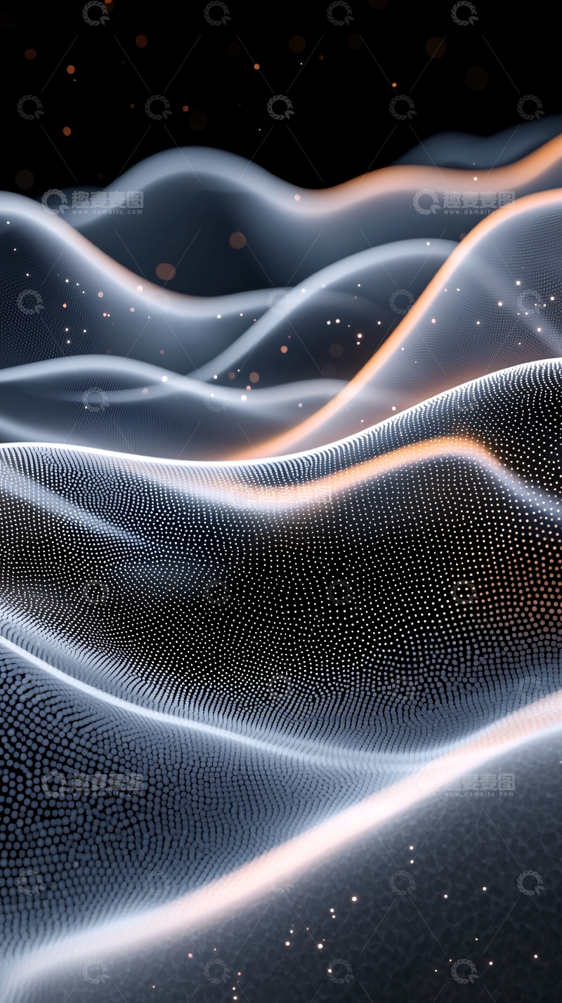 高清大图下载【趣麦麦图】未来科技感流体波浪