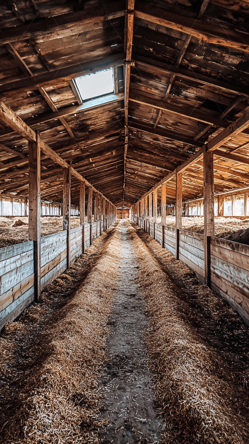 高清大图下载【趣麦麦图】老旧木质谷仓内部
