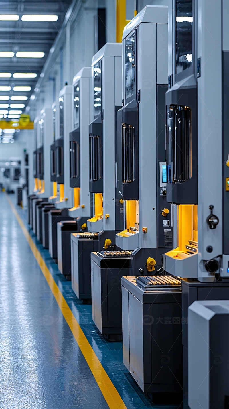 高清大图下载【趣麦麦图】工厂设备整齐排列