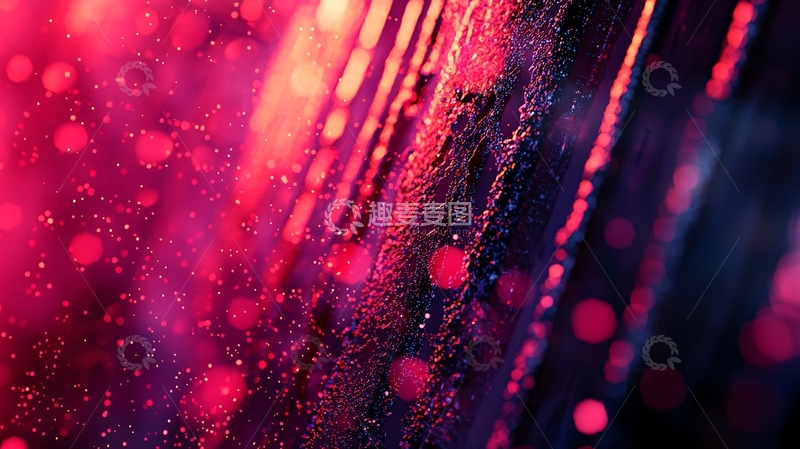 高清大图下载【趣麦麦图】抽象红色光线模糊背景