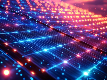 科技感十足的电路发光背景