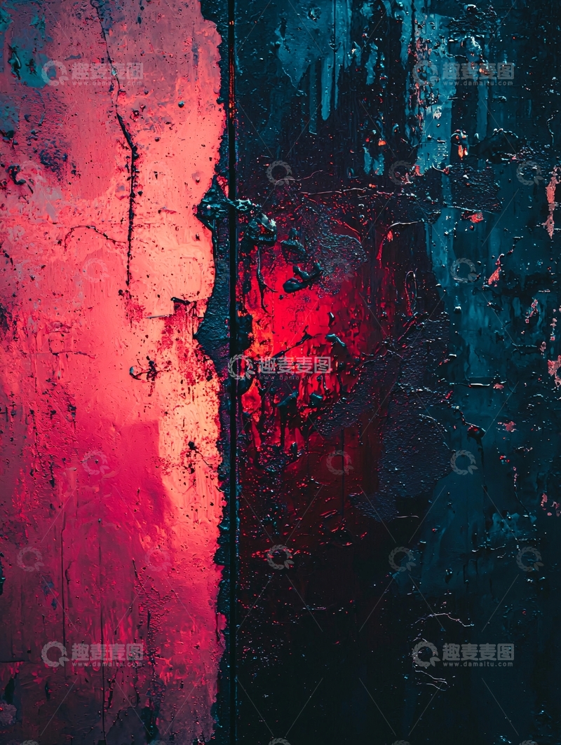 高清大图下载【趣麦麦图】抽象红色蓝色深色纹理