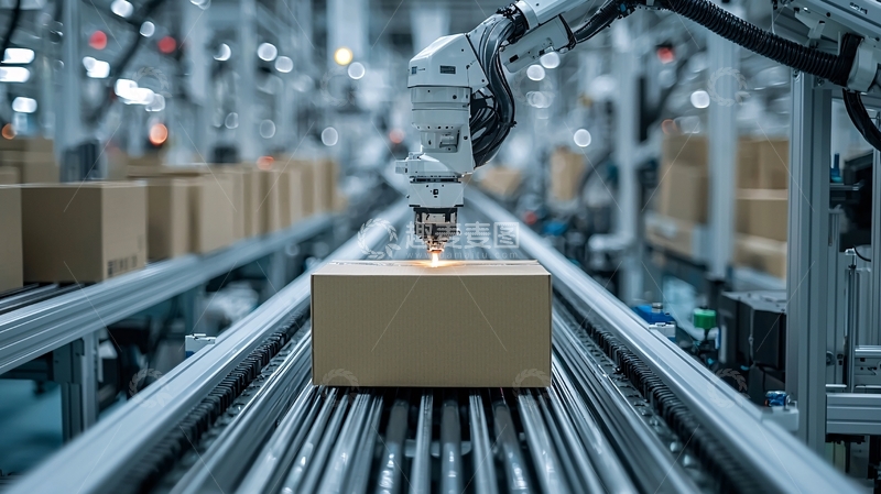 高清大图下载【趣麦麦图】自动化生产线