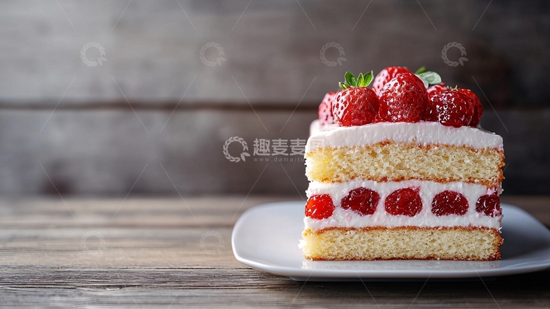 高清大图下载【趣麦麦图】草莓蛋糕10