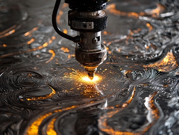 金属激光切割工艺特写