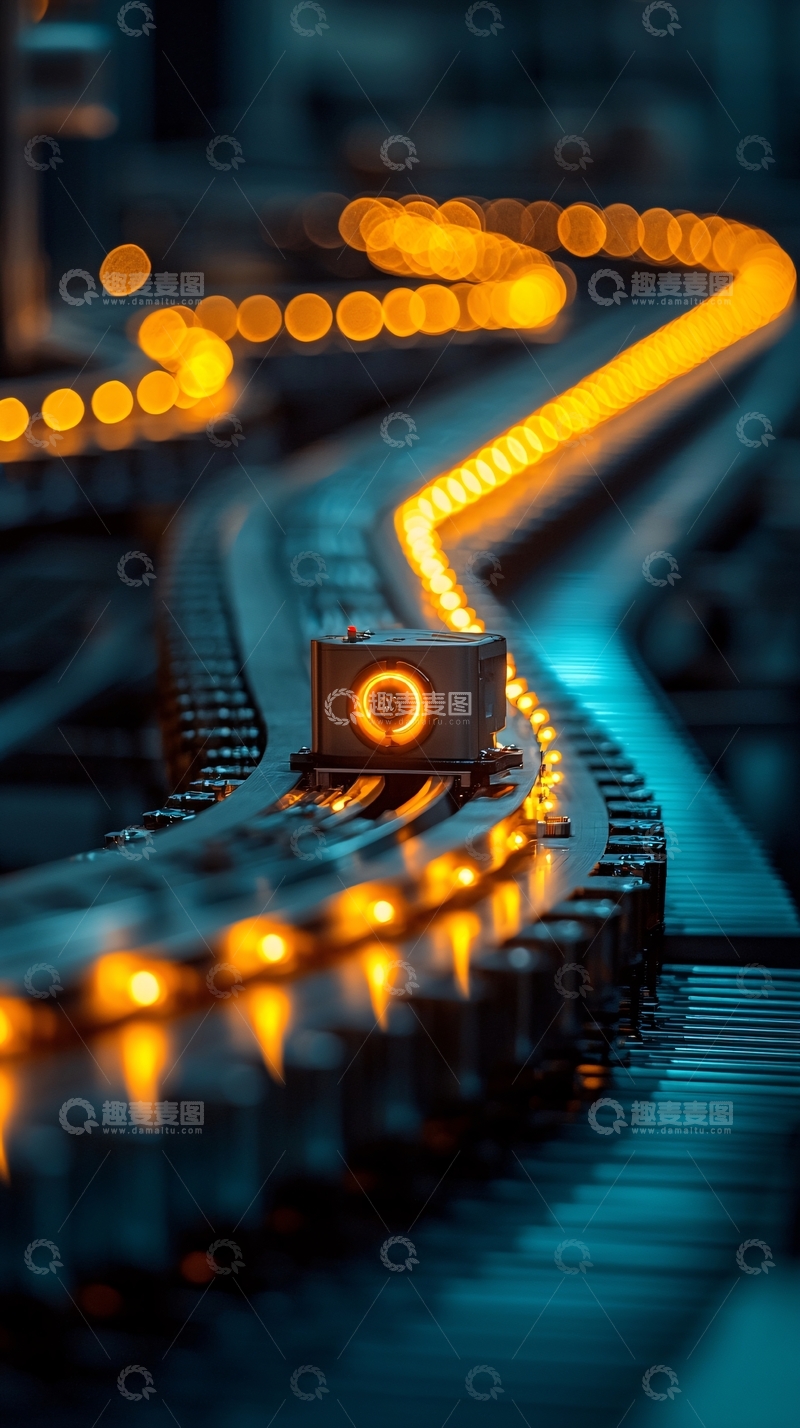 高清大图下载【趣麦麦图】工业流水线