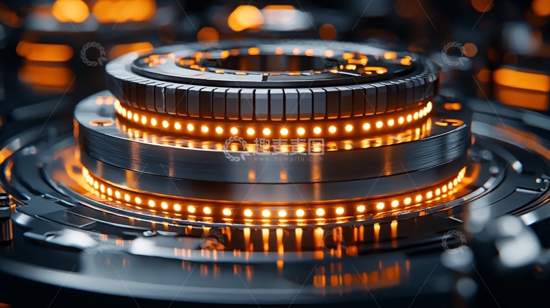 高清大图下载【趣麦麦图】精密金属结构发光