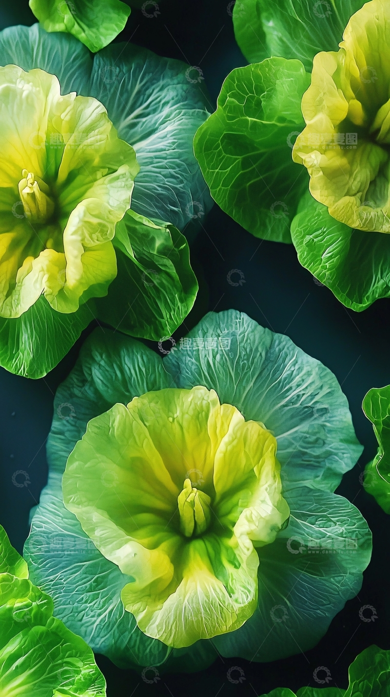 高清大图下载【趣麦麦图】绿意盎然的植物花朵特写