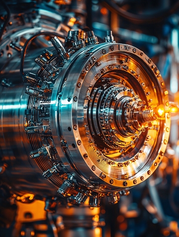 精密机械结构特写