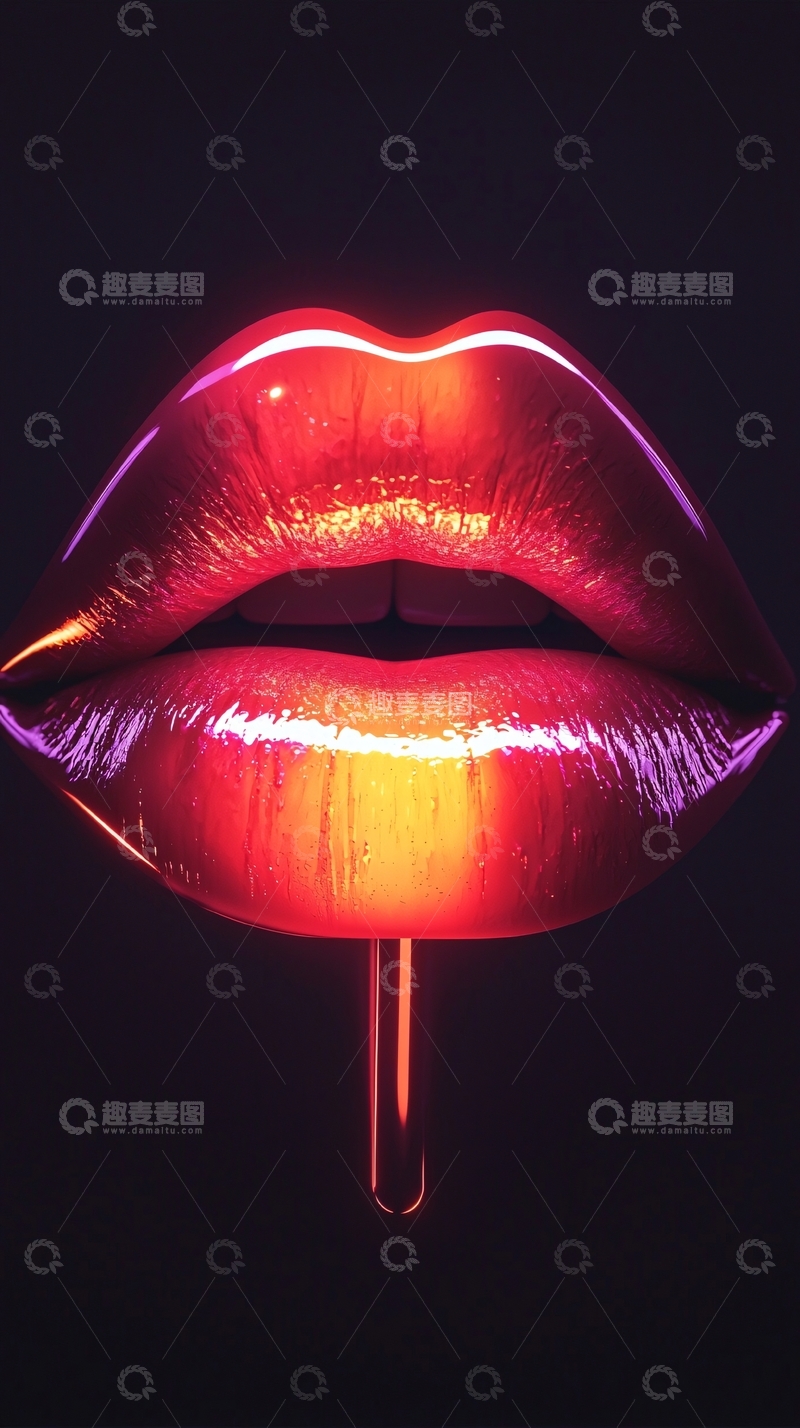 高清大图下载【趣麦麦图】性感红唇